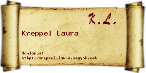 Kreppel Laura névjegykártya